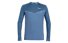 Salewa Pedroc Print Dry - Langarm-Shirt mit Reißverschluss - Herren, Blue