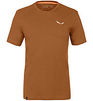 Salewa Puez Dolomites Hemp M - T-shirt -uomo, Dark Orange/Orange