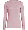 Salewa Puez Melange Dry - Langarmshirt Wandern - Damen, Light Pink/White