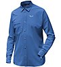 Salewa Puez Minicheck Dry - camicia a maniche lunghe trekking - uomo, Blue