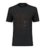 Salewa Pure Skyline Frame Dry M - T-Shirt- Herren , Black