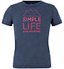 Salewa Simple Life Dri-Rel - T-Shirt - Kinder, Blue/Pink