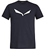 Salewa Solidlogo Dri-Release - T-shirt trekking - uomo, Dark Blue/White