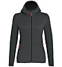 Salewa Woolen 2L - giacca trekking con cappuccio - donna, Dark Grey/Red