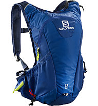 Salomon Agile 12 Set - Trailrunning-Rucksack 12 L, Blue/Green