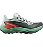 Salomon Genesis W - scarpe trail running - donna, Green/Black/Red