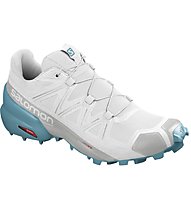 Salomon Speedcross 5 - scarpe trail running - donna, White/Light Blue
