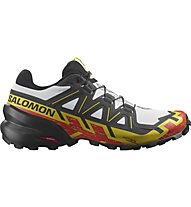 Salomon Speedcross 6– Trailrunning Schuhe – Herren , White/Black/Yellow