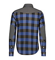 Scott Trail Flow Check - camicia maniche lunghe - uomo, Blue/Dark Grey