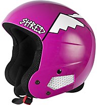 Shred Brain Bucket Whyweshred - casco da sci - donna, White/Pink