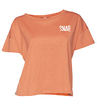 Snap Crop Top Hemp - T-shirt - donna, Orange