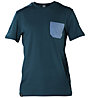 Snap Monochrome Pocket - T-shirt - uomo, Dark Blue
