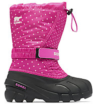 Sorel Youth Flurry™ Print – scarpe invernali – bambino, Pink/Black
