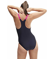 Speedo Hyperboom Splice Racerback W - costume intero - donna, Black/Pink