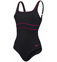 Speedo Shaping Contour Eclipse W - costume intero - donna, Black/Pink