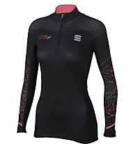 Sportful Doro Warm Top - maglia sci di fondo - donna, Black/Pink