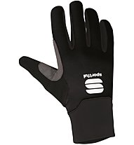 Sportful Engadin Softshell - guanti da fondo - uomo, Black