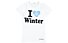 Sportler I Love Winter - T Shirt - Kinder, White