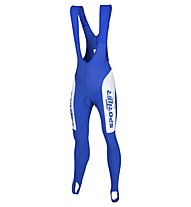 Sportler Sportler Bibtight Superroubaix - Pantaloncini Ciclismo, White/Blue