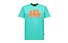 Sundek New Simeon Logo S/S - T-shirt - Herren, Light Blue/Orange