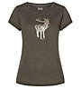Super.Natural Branch Deer Tee - T-Shirt - Damen, Green