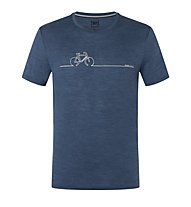 Super.Natural Bike Line - T-Shirt - Herren, Blue/Grey