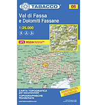 Tabacco Karte N.06 Val di Fassa e Dolomiti Fassane - 1:25.000, 1:25.000