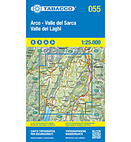 Tabacco Carta N.055 Arco, Valle del Sarca, Valle dei Laghi - 1:25.000, Multicolor