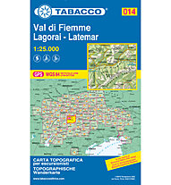 Tabacco Carta N.014 Val di Fiemme/Lagorai/Latemar - 1:25.000, 1:25.000