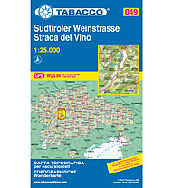 Tabacco Karte N° 49 Südtiroler Weinstrasse/Strada del vino (1:25.000), 1:25.000
