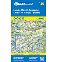Tabacco Karte N.045 Latsch - Martell - Schlanders - 1:25.000, 1:25.000