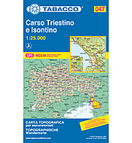 Tabacco Karte N° 047 Carso Triestino e Isontino (1:25.000), 1:25.000