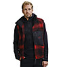 The Mountain Studio Rocky Mountain Check Vest M - gilet in pile - uomo, Red/Black