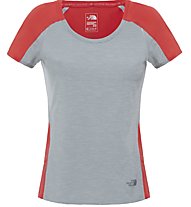 The North Face Dynamix - T-Shirt fitness - donna, Grey/Red