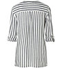 Timezone Striped Henley - camicia a maniche lunghe - donna, Grey/White