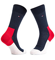 Tommy Hilfiger Iconic Hidden Sock - calzini lunghi - uomo, Grey/Blue/Red