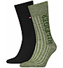 Tommy Hilfiger Slub Mouline - lange Socken, Black/Green