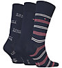 Tommy Hilfiger Giftbox Tommy Stripe 3P - lange Socken - Herren, Blue