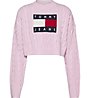 Tommy Jeans Center Flag - Pullover - Damen, Pink