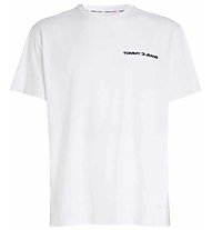 Tommy Jeans Classic Linear Chest M - T-shirt - uomo, White