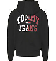 Tommy Jeans Entry Zip Thru - felpa con cappuccio - uomo, Black