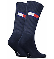 Tommy Jeans Flag - lange Socken, Blue
