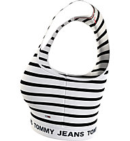 Tommy Jeans Logo Wb Crop Stripe - top - donna, Black/White