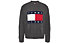 Tommy Jeans Melange Flag - maglione - uomo, Dark Grey