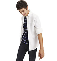 Tommy Jeans Original Stretch - camicia maniche lunghe - uomo, White