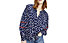 Tommy Jeans Printed Lace Trim - camicia a maniche lunghe - donna, Blue