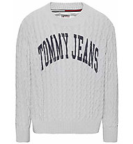 Tommy Jeans Relaxed Collegiate - Pullover - Herren, Grey 