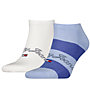 Tommy Jeans Sneaker Rugby 2P - kurze Socken, Blue/White