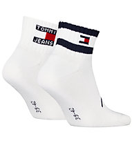 Tommy Jeans TH Quarter 2P Stripe - kurze Socken, White