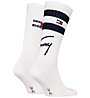 Tommy Jeans TJ 2P Sport Stripe - lange Socken, White